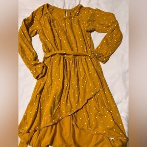 Carter's Yellow Dress with White Dots